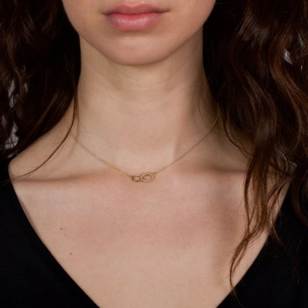 LIKE NEW ✨ Mejuri Duo Chain Link Necklace in solid 14k yellow gold